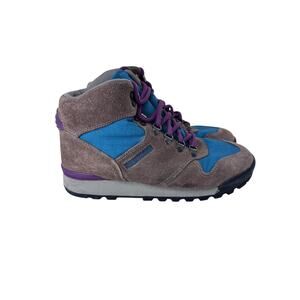 VTG Merrell‎ Westwind GTX Air Cushion Hiking Boots Womens 7.5 Brown Blue Lace Up